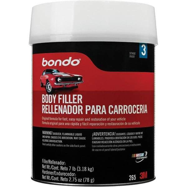 3M - Body Filler - 7 Lb Body Filler, 2-3/4 oz Cream Hardener - A1 Tooling