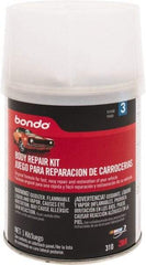 3M - 4 Piece Body Repair Kit - 16 oz Body Filler, .50 oz Cream Hardener, Metal Body Patch, Spreader - A1 Tooling