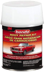 3M - 4 Piece Body Repair Kit - 32 oz Body Filler, .75 oz Cream Hardener, Metal Body Patch, Spreader - A1 Tooling