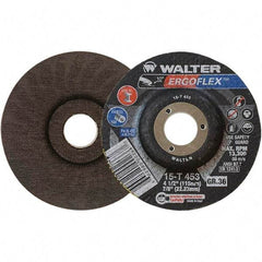 WALTER Surface Technologies - Depressed-Center Wheels Wheel Diameter (Inch): 4-1/2 Wheel Thickness (Inch): 3/64 - A1 Tooling