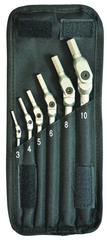 6 Piece - 3 - 10mm -Chrome HexPro Pivot Head Hex Wrench Set - A1 Tooling