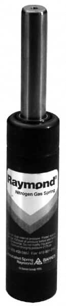 Associated Spring Raymond - 19mm Diam, 15mm Max Stroke, Black Nitrogen Gas Spring Cylinder - 55mm Body Length, 72mm OAL, User Defined Full Stroke Spring Force, 2,600 psi Initial Charge - A1 Tooling