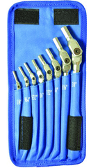 8 Piece -1/8 - 3/8" Chrome HexPro Pivot Head Hex Wrench Set - A1 Tooling