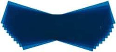 Made in USA - 10 Piece, 5" Wide x 20" Long Plastic Shim Stock Sheet - Blue, ±10% Tolerance - A1 Tooling