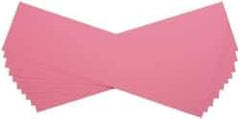 Made in USA - 10 Piece, 5" Wide x 20" Long Plastic Shim Stock Sheet - Pink, ±10% Tolerance - A1 Tooling