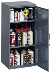 Durham - 2 Shelf Wall Storage Cabinet - Steel, 13-3/4" Wide x 12-3/4" Deep x 30" High, Gray - A1 Tooling