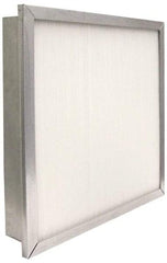 PrecisionAire - 12" Noml Height x 24" Noml Width x 4" Noml Depth, 80 to 85% Capture Efficiency, Wireless Pleated Air Filter - MERV 13, Fiberglass, Integrated Metal Frame, 1,000 CFM, For Precisionaire Type 9 Holding Frame - A1 Tooling