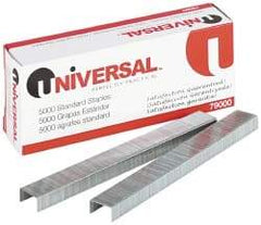 UNIVERSAL - 1/4" Leg Length, Galvanized Steel Standard Staples - 20 Sheet Capacity, For Use with All Standard Staplers - A1 Tooling