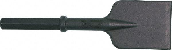 Ingersoll-Rand - 5" Head Width, 18" OAL, 1-1/8" Shank Diam, Asphalt Cutter Chisel - Hex Drive, Hex Shank, Steel - A1 Tooling