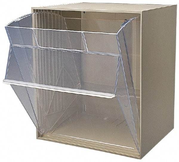 Quantum Storage - 11-13/16" Wide x 13-7/8" High x 11-7/8" Deep, Small Parts Tip Out Stacking Bin Organizer - Polystyrene Frame, 1 Compartments, 11-1/16" Wide x 13-5/8" High x 8-7/8" Deep Bin - A1 Tooling