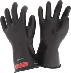 Salisbury by Honeywell - Class 0, Size XL (10), 11" Long, Rubber Lineman's Glove - 1,000 AC Max Use Voltage, 5,000 AC Test Voltage, Black, ASTM D120, IEC EN60903 - A1 Tooling