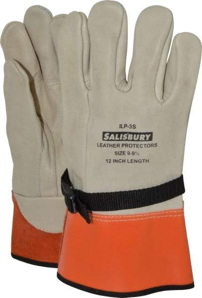 Salisbury by Honeywell - Size L (9), 12" Long, Cowhide Leather Protector - Not for Electrical Protection (ASTM F696-02), Wear Over Rubber Insulating Gloves, ASTM F496 - A1 Tooling