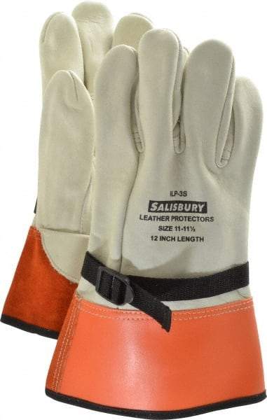 Salisbury by Honeywell - Size 2XL (11), 12" Long, Cowhide Leather Protector - Not for Electrical Protection (ASTM F696-02), Wear Over Rubber Insulating Gloves, ASTM F496 - A1 Tooling