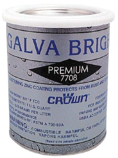 Crown - 32 oz Zinc Cold Galvanizing Compound - Comes in Bottle - A1 Tooling