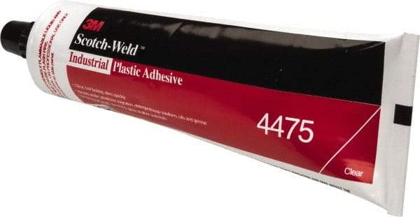 3M - 5 Fluid Ounce Container, Clear, Tube Synthetic Resin Construction Adhesive - Series 4475 - A1 Tooling