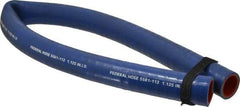 Federal Hose - 1-1/8" ID x 1.52" OD x 3' OAL, Coolant Hose - -65 to 350°F, Blue - A1 Tooling