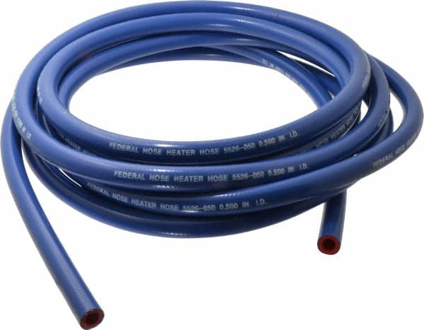 Federal Hose - 1/2" ID x 0.83" OD x 25' OAL, Heater Hose - -65 to 350°F, Blue - A1 Tooling