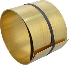 Made in USA - 100 Inch Long x 6 Inch Wide x 0.031 Inch Thick, Roll Shim Stock - Brass - A1 Tooling