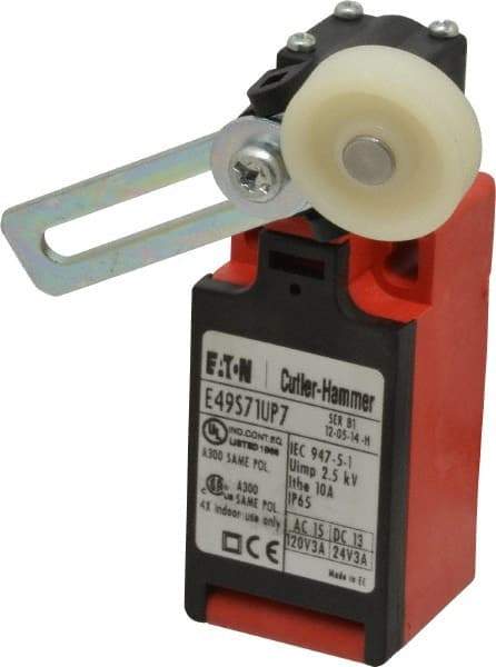 Eaton Cutler-Hammer - SPDT, NC/NO, 500 Volt, Screw Terminal, Roller Lever Actuator, General Purpose Limit Switch - 4, 13, 4X, 6P NEMA Rating, IP65 IPR Rating, Screw Mount - A1 Tooling