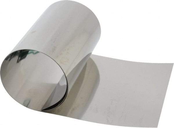 Made in USA - 50 Inch Long x 6 Inch Wide x 0.004 Inch Thick, Roll Shim Stock - Stainless Steel - A1 Tooling