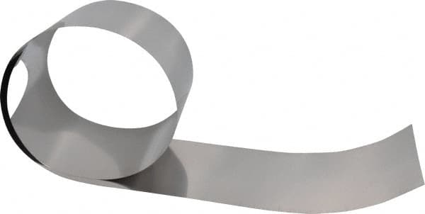 Made in USA - 50 Inch Long x 6 Inch Wide x 0.005 Inch Thick, Roll Shim Stock - Stainless Steel - A1 Tooling