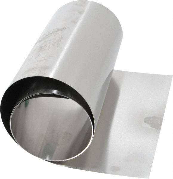 Made in USA - 50 Inch Long x 6 Inch Wide x 0.006 Inch Thick, Roll Shim Stock - Stainless Steel - A1 Tooling