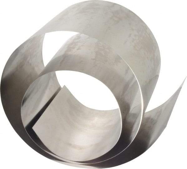 Made in USA - 50 Inch Long x 6 Inch Wide x 0.01 Inch Thick, Roll Shim Stock - Stainless Steel - A1 Tooling