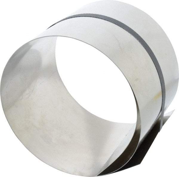 Made in USA - 50 Inch Long x 6 Inch Wide x 0.02 Inch Thick, Roll Shim Stock - Stainless Steel - A1 Tooling