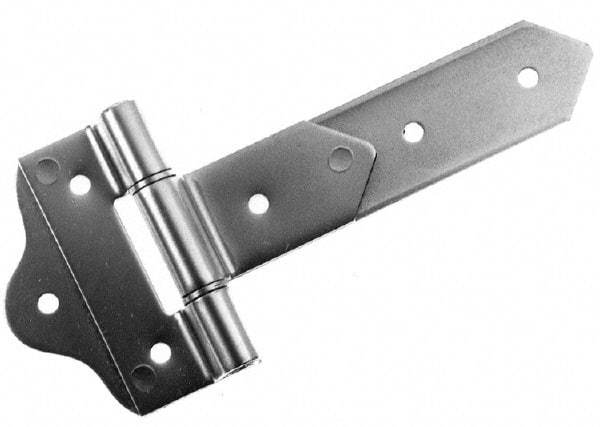 Made in USA - 8" Long x 2" Wide, Hinge - Aluminum, Brushed Finish - A1 Tooling