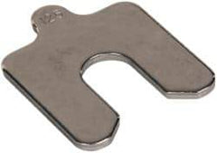 Made in USA - 5 Piece, 2 Inch Long x 2 Inch Wide x 0.125 Inch Thick, Slotted Shim Stock - Stainless Steel, 5/8 Inch Wide Slot - A1 Tooling