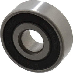 Value Collection - 5/16" Bore Diam, 29/32" OD, Double Seal Semi Ground Extra Light Radial Ball Bearing - 5/16" Wide, 1 Row, Round Bore, 291 Lb Static Capacity, 607 Lb Dynamic Capacity - A1 Tooling