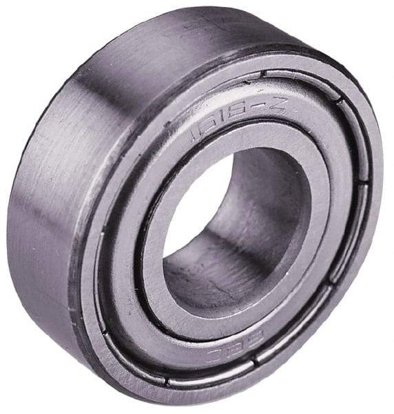 Value Collection - 7/16" Bore Diam, 1-1/8" OD, Double Shield Semi Ground Extra Light Radial Ball Bearing - 3/8" Wide, 1 Row, Round Bore, 538 Lb Static Capacity, 1,151 Lb Dynamic Capacity - A1 Tooling