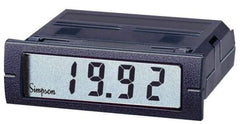 Simpson Electric - 3-1/2 Digits, Digital LCD, DC mV, Panel Meter - 4-440 Hz, 10 Megohms, 250 VAC, Red - A1 Tooling