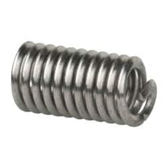 Heli-Coil - #4-40 UNC, 0.336" OAL, Free Running Helical Insert - 10-7/8 Free Coils, Tanged, 304 Stainless Steel, Bright Finish, 3D Insert Length - A1 Tooling