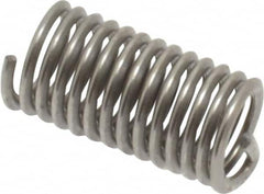 Heli-Coil - #8-32 UNC, 0.492" OAL, Free Running Helical Insert - 13-1/4 Free Coils, Tanged, 304 Stainless Steel, Bright Finish, 3D Insert Length - A1 Tooling