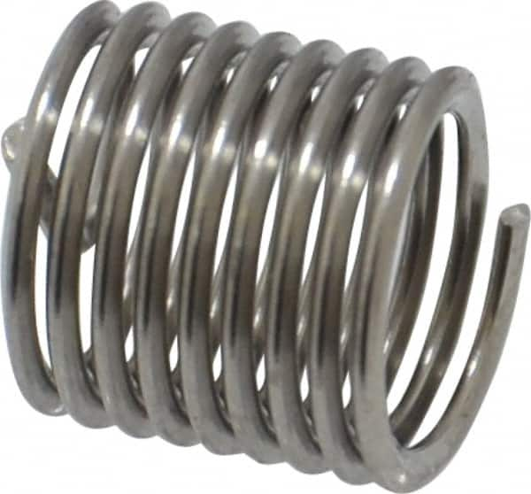 Heli-Coil - 5/16-24 UNF, 0.469" OAL, Free Running Helical Insert - 8-7/8 Free Coils, Tanged, 304 Stainless Steel, Bright Finish, 1-1/2D Insert Length - A1 Tooling