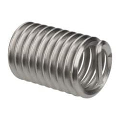 Heli-Coil - 7/16-14 UNC, 7/8" OAL, Free Running Helical Insert - 10-1/4 Free Coils, Tanged, 304 Stainless Steel, Bright Finish, 2D Insert Length - A1 Tooling