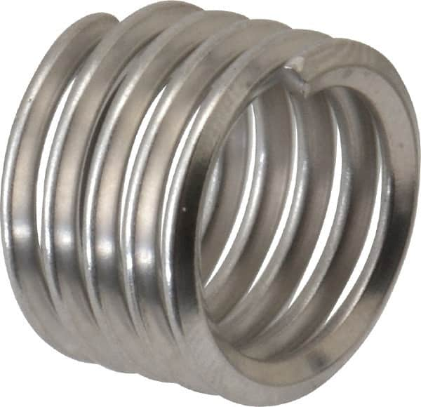 Heli-Coil - 1/2-13 UNC, 1/2" OAL, Free Running Helical Insert - 4-7/8 Free Coils, Tanged, 304 Stainless Steel, Bright Finish, 1D Insert Length - A1 Tooling