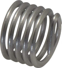 Heli-Coil - 5/8-11 UNC, 5/8" OAL, Free Running Helical Insert - 5-1/4 Free Coils, Tanged, 304 Stainless Steel, Bright Finish, 1D Insert Length - Exact Industrial Supply