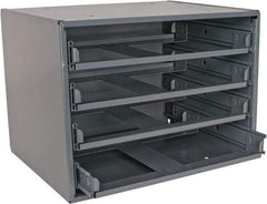 Durham - 4 Drawer, Small Parts Slide Rack Cabinet - 11-3/4" Deep x 15-1/4" Wide x 11-1/4" High - A1 Tooling