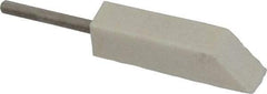 Made in USA - 3/8" Diam, 1/8" Shank Diam, Taper Shaped Mounted Bob - Medium Density, 1-1/2" Head Length, 1-1/2" Shank Length, Wool Felt, for Reciprocating Tools - A1 Tooling