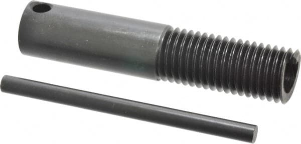 Heli-Coil - 1-8, Free-Running & Locking Insert Compatible, Mandrel Thread Insert Hand Installation Tool - Type III Threaded Mandrel, UNC Thread, 4-7/8" OAL, 4-1/2" Spinner Diam, 1-8 Insert Internal Thread - Exact Industrial Supply