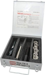 Heli-Coil - 6 Inserts, 7/8-9 UNC, Thread Repair Kit - 1.312" Insert Length - Exact Industrial Supply