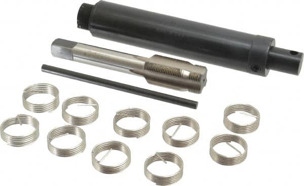 Heli-Coil - 10 Inserts, 7/8-18, Thread Repair Kit - Includes Installation Tool and Tap - Exact Industrial Supply