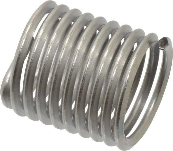 Heli-Coil - 3/4-10 UNC, 1-1/8" OAL, Free Running Helical Insert - 9-3/8 Free Coils, Tanged, Stainless Steel, Bright Finish, 1-1/2D Insert Length - A1 Tooling