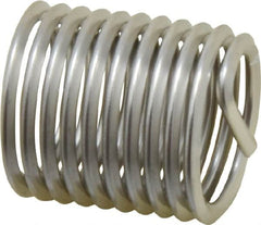 Heli-Coil - 1-8 UNC, 1-1/2" OAL, Free Running Helical Insert - 10-1/8 Free Coils, Tanged, Stainless Steel, Bright Finish, 1-1/2D Insert Length - A1 Tooling