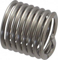 Heli-Coil - M10x1.50 Metric Coarse, 15mm OAL, Free Running Helical Insert - 8 Free Coils, Tanged, Stainless Steel, Bright Finish, 1-1/2D Insert Length - A1 Tooling