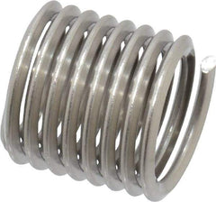 Heli-Coil - M12x1.75 Metric Coarse, 18mm OAL, Free Running Helical Insert - 8-1/4 Free Coils, Tanged, Stainless Steel, Bright Finish, 1-1/2D Insert Length - A1 Tooling