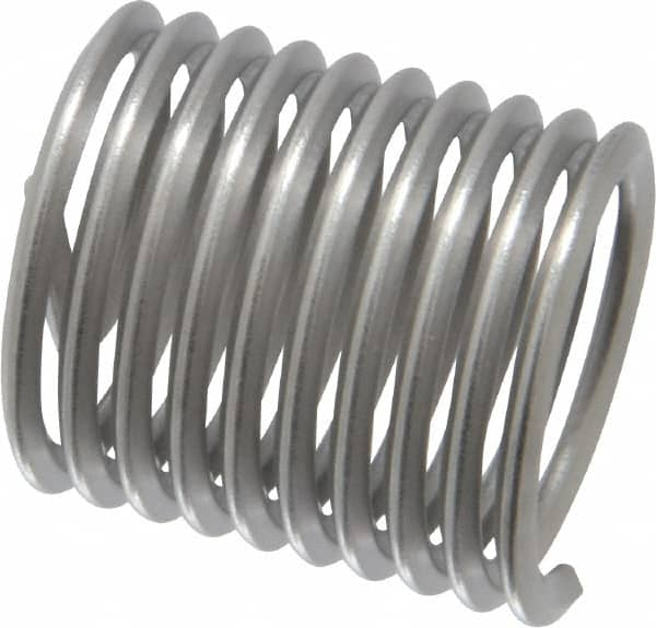 Heli-Coil - M16x2.00 Metric Coarse, 24mm OAL, Free Running Helical Insert - 9-3/4 Free Coils, Tanged, Stainless Steel, Bright Finish, 1-1/2D Insert Length - A1 Tooling