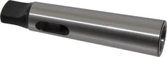 Interstate - MT2 Inside Morse Taper, MT3 Outside Morse Taper, Standard Reducing Sleeve - Soft with Hardened Tang, 3/4" Projection, 112mm OAL, 24.7mm Body Diam - Exact Industrial Supply